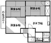 広島県広島市東区中山上2丁目の賃貸アパートの間取り