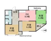 広島県広島市西区高須1丁目の賃貸マンションの間取り