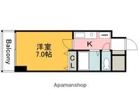 広島県広島市西区楠木町4丁目の賃貸マンションの間取り