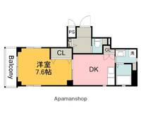 広島県広島市西区観音本町2丁目の賃貸マンションの間取り