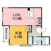 広島県広島市南区金屋町の賃貸マンション604の間取り