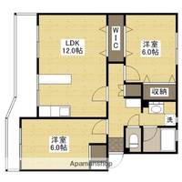 広島県広島市東区牛田早稲田4丁目の賃貸マンションの間取り