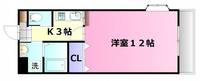 APRECIO大町東206号室の間取り
