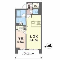 シャーメゾンステージ中央通りの間取り