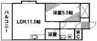 コンフォール空港通りの間取り