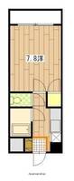 広島県広島市西区横川町2丁目の賃貸マンションの間取り