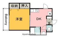 広島県広島市東区牛田南1丁目の賃貸マンションの間取り