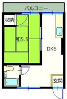 広島県広島市東区光町2丁目の賃貸マンションの間取り