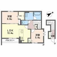 ラメゾンウールゥの間取り