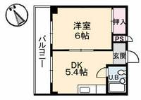 広島県広島市中区住吉町の賃貸マンションの間取り