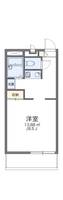 レオパレスGREENCOURTの間取り
