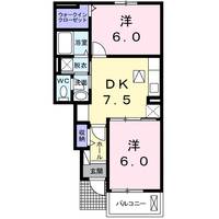 キャッスルビーチ Bの間取り