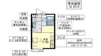 レオパレス清恵Ⅱ203の間取り