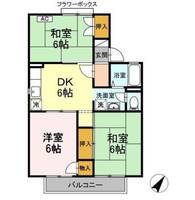 パークサイド吉敷 A棟の間取り