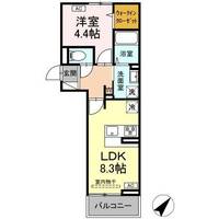 アイコート湯田温泉通りの間取り