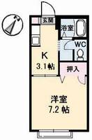 ハイツ樫の前 A棟の間取り