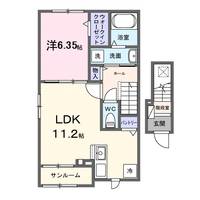 牟礼今宿1丁目アパートの間取り