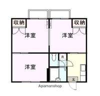 西原ハイツⅢ111の間取り