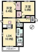 シャーメゾン上郷の間取り