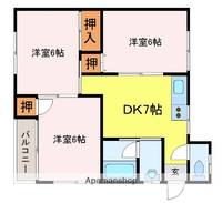 フィリア西宇部南伍番館103の間取り