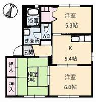 さくら館 弐号棟0101の間取り