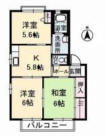 シャーメゾン東割 A棟の間取り
