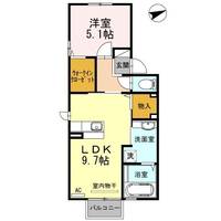 セジュールモンピⅡの間取り