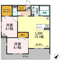 クレストヒルズ A棟の間取り