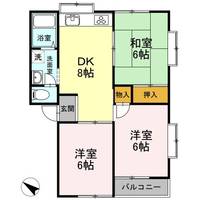 湖水ハイツ B棟の間取り