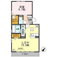 セジュール鵬舟オッツIIIの間取り