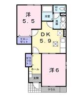 ソレアードエムAの間取り