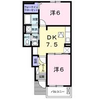 コーポM Hの間取り