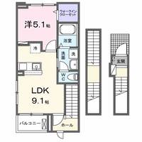 ピンズ下関Ⅰの間取り