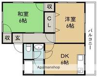 河原ハイツ102の間取り