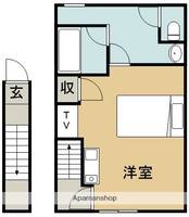 サニースクエアP−1の間取り