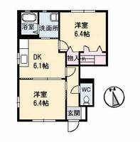 シャーメゾンマルシェ D棟の間取り
