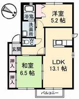 ジュネスタウン A棟201の間取り
