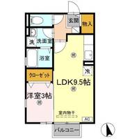 フォンターナ伏石 B棟の間取り