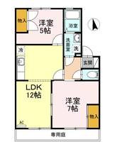 一本木ハイム D棟の間取り