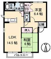 グリーンコートC棟の間取り