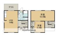 愛媛県新居浜市中村3丁目(一戸建)の賃貸物件の間取り
