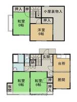 田の上貸家(70032)の間取り