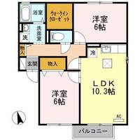 ビバーチェ・やまは奈 A棟の間取り