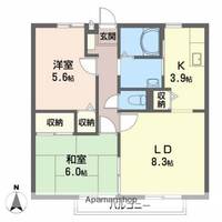ビーライン緑台 A棟の間取り