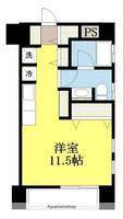 愛媛県松山市泉町の賃貸マンションの間取り