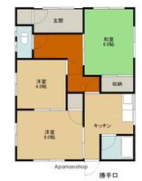 愛媛県西条市喜多川(一戸建)の賃貸物件の間取り