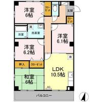 フィネス御殿前通りの間取り