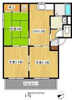 ドミール玉川102の間取り