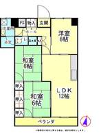くぼたマンション302の間取り