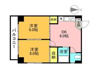 寿ハイツ502の間取り